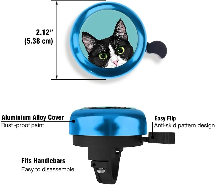 زنگ دوچرخه آلومینیومی آبی WIRESTER، زنگ دوچرخه کلاسیک، زنگ لوازم جانبی دوچرخه برای بزرگسالان، کودکان، دختران و پسران زنگ دوچرخه آلومینیومی آبی WIRESTER، زنگ دوچرخه کلاسیک، زنگ لوازم جانبی دوچرخه برای بزرگسالان، کودکان، دختران و پسران