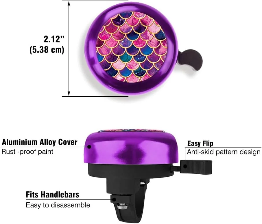 زنگ دوچرخه آلومینیومی گرد و زیبا WIRESTER، زنگ دوچرخه کلاسیک، زنگ لوازم جانبی دوچرخه برای بزرگسالان، کودکان، دختران و پسران (مشکی، قرمز، آبی، بنفش) زنگ دوچرخه آلومینیومی گرد و زیبا WIRESTER، زنگ دوچرخه کلاسیک، زنگ لوازم جانبی دوچرخه برای بزرگسالان، کودکان، دختران و پسران (مشکی، قرمز، آبی، بنفش)