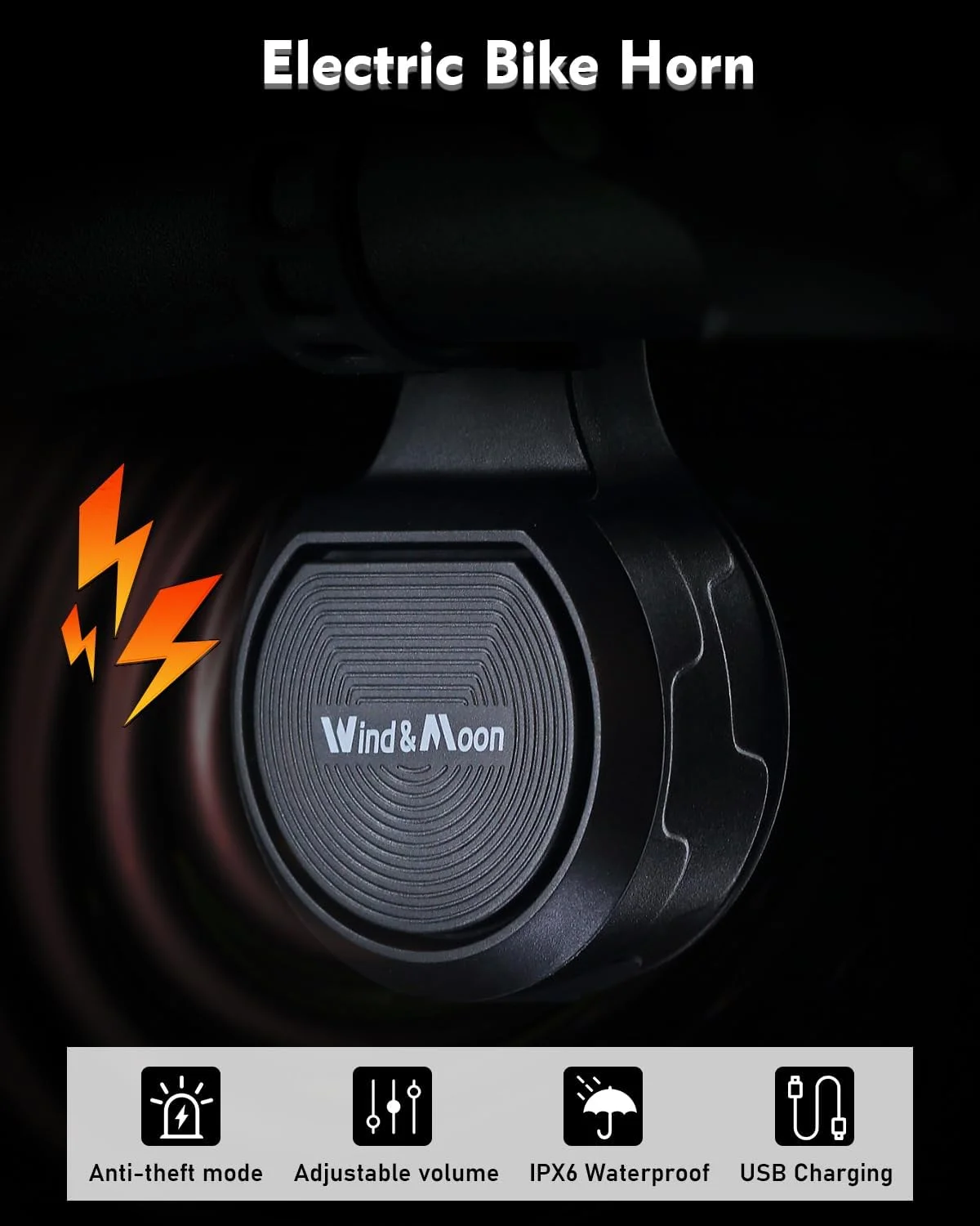 زنگ دوچرخه، زنگ دوچرخه برقی، بوق برقی USB قابل شارژ 80-130 دسی بل، ضد آب IPX6، زنگ دزدگیر دوچرخه مناسب برای دوچرخه و دوچرخه کوهستانی از 22-32 میلی متر زنگ دوچرخه، زنگ دوچرخه برقی، بوق برقی USB قابل شارژ 80-130 دسی بل، ضد آب IPX6، زنگ دزدگیر دوچرخه مناسب برای دوچرخه و دوچرخه کوهستانی از 22-32 میلی متر