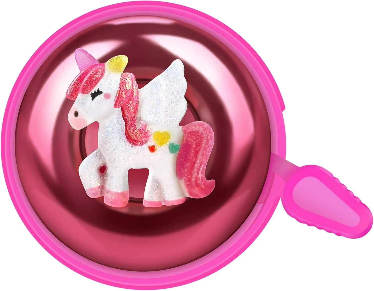 زنگ دوچرخه طرح اسب تک شاخ، لوازم جانبی دوچرخه برای کودکان، زنگ دوچرخه با سایز قابل تنظیم برای دختران، پسران و بزرگسالان