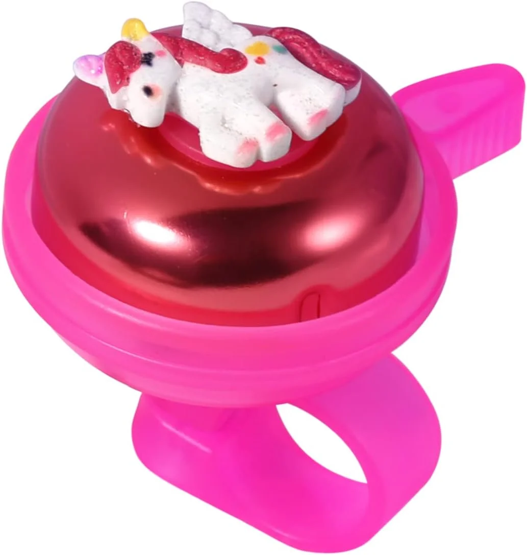 زنگ دوچرخه طرح اسب تک شاخ، لوازم جانبی دوچرخه برای کودکان، زنگ دوچرخه با سایز قابل تنظیم برای دختران، پسران و بزرگسالان زنگ دوچرخه طرح اسب تک شاخ، لوازم جانبی دوچرخه برای کودکان، زنگ دوچرخه با سایز قابل تنظیم برای دختران، پسران و بزرگسالان