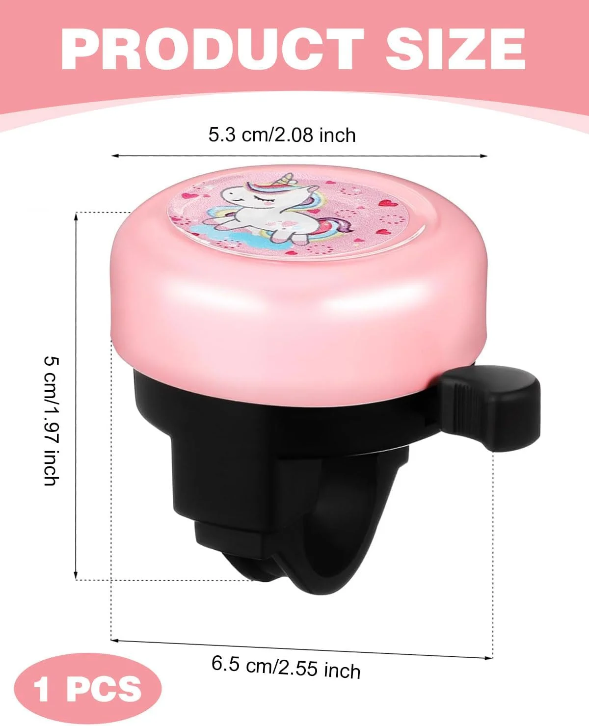 یک عدد زنگ دوچرخه کودکانه، زنگ دوچرخه آلومینیومی کوچک و بلند، لوازم جانبی دوچرخه کوهستانی، دوچرخه کودکانه، اسکوتر (تک شاخ صورتی زیبا) یک عدد زنگ دوچرخه کودکانه، زنگ دوچرخه آلومینیومی کوچک و بلند، لوازم جانبی دوچرخه کوهستانی، دوچرخه کودکانه، اسکوتر (تک شاخ صورتی زیبا)