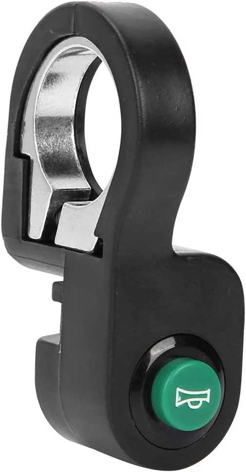 بوق برقی دوچرخه Tgoon، زنگ دوچرخه الکترونیکی دکمه بوق دوچرخه پلاستیکی لوازم جانبی دکمه سوئیچ بوق پلاستیکی ABS برقی ساخته شده برای فرمان های 22.5 میلی متری