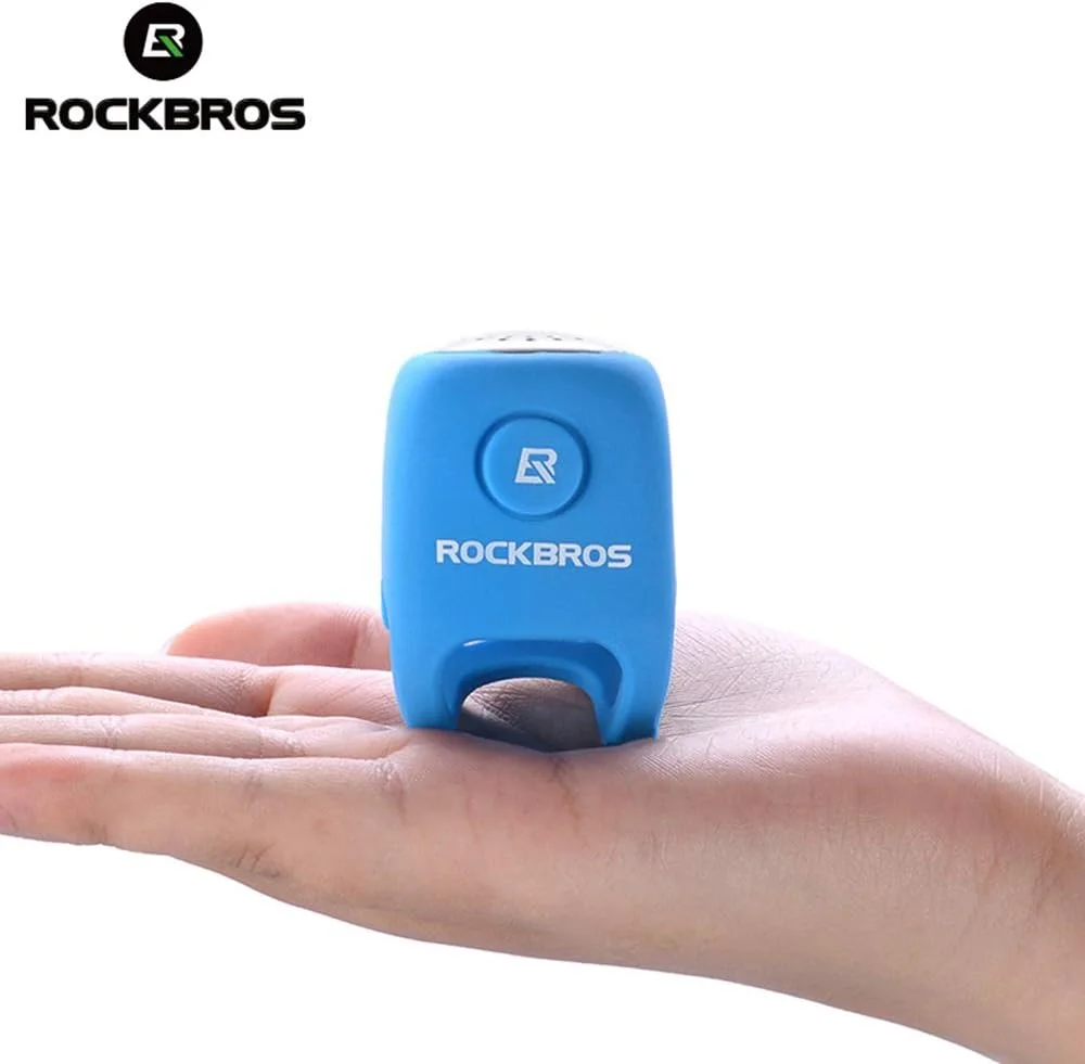 زنگ دوچرخه برقی Tomshine ROCKBROS ضد آب، زنگ فرمان دوچرخه کوهستان، پوسته ژل سیلیکا، زنگ صرفه جویی