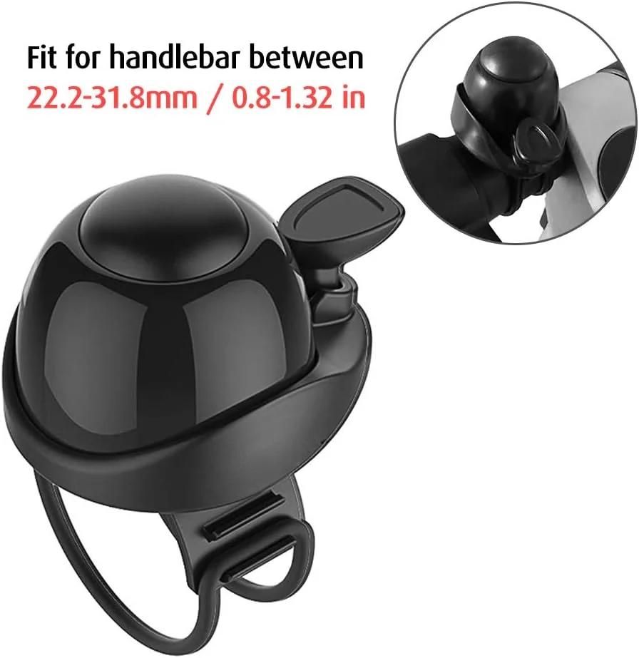 زنگ دوچرخه مشکی مدرن Tomshine، نصب روی فرمان، آهن، سازگار با اسکوتر برقی Mijia M365