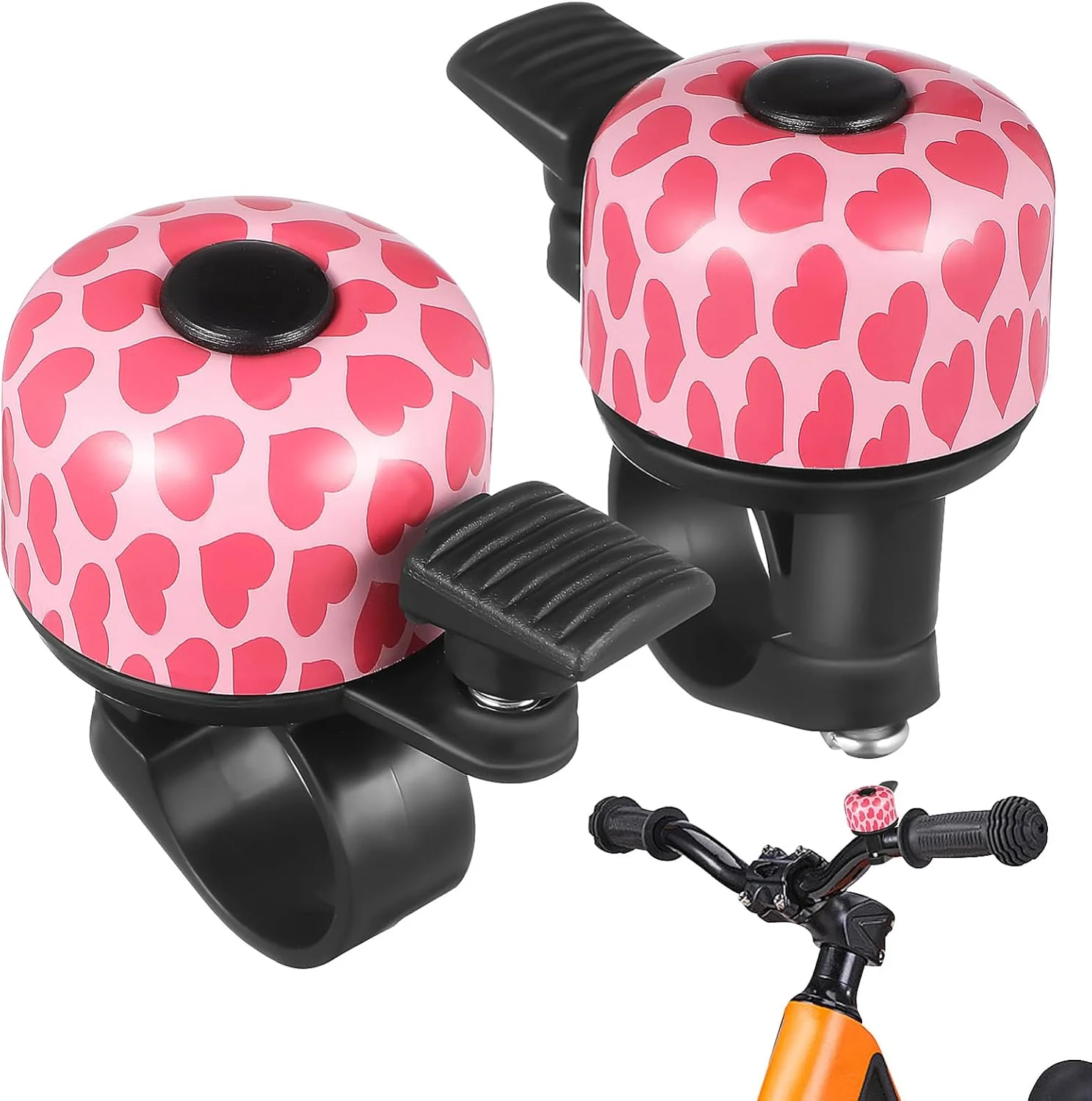 تادد مامی 2 عدد زنگ دوچرخه با صدای بلند و واضح، بوق دوچرخه اسکوتر، لوازم جانبی دوچرخه برای پسران، دختران و بزرگسالان