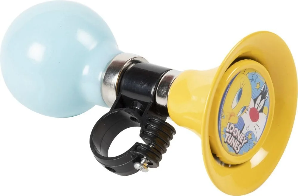 شیپور دوچرخه کودکانه طرح لونی تونز، رنگ آبی و زرد