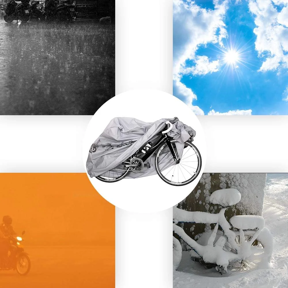 روکش ضد گرد و غبار دوچرخه SKEIDO، محافظ ضد آب باران و اشعه ماوراء بنفش جهانی برای موتور سیکلت برقی، اسکوتر، دوچرخه سواری - سفید