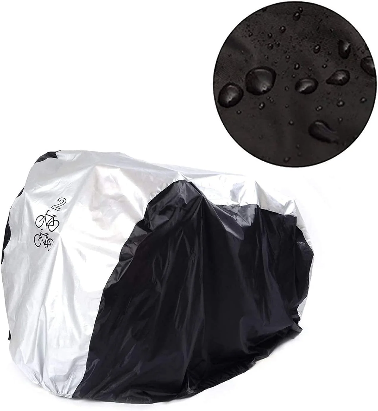 روکش دوچرخه اسکیدو برای 2 دوچرخه، ضد آب، مقاوم در برابر گرد و غبار، محافظت در برابر اشعه ماوراء بنفش، ایده آل برای دوچرخه کوهستانی و جاده روکش دوچرخه اسکیدو برای 2 دوچرخه، ضد آب، مقاوم در برابر گرد و غبار، محافظت در برابر اشعه ماوراء بنفش، ایده آل برای دوچرخه کوهستانی و جاده