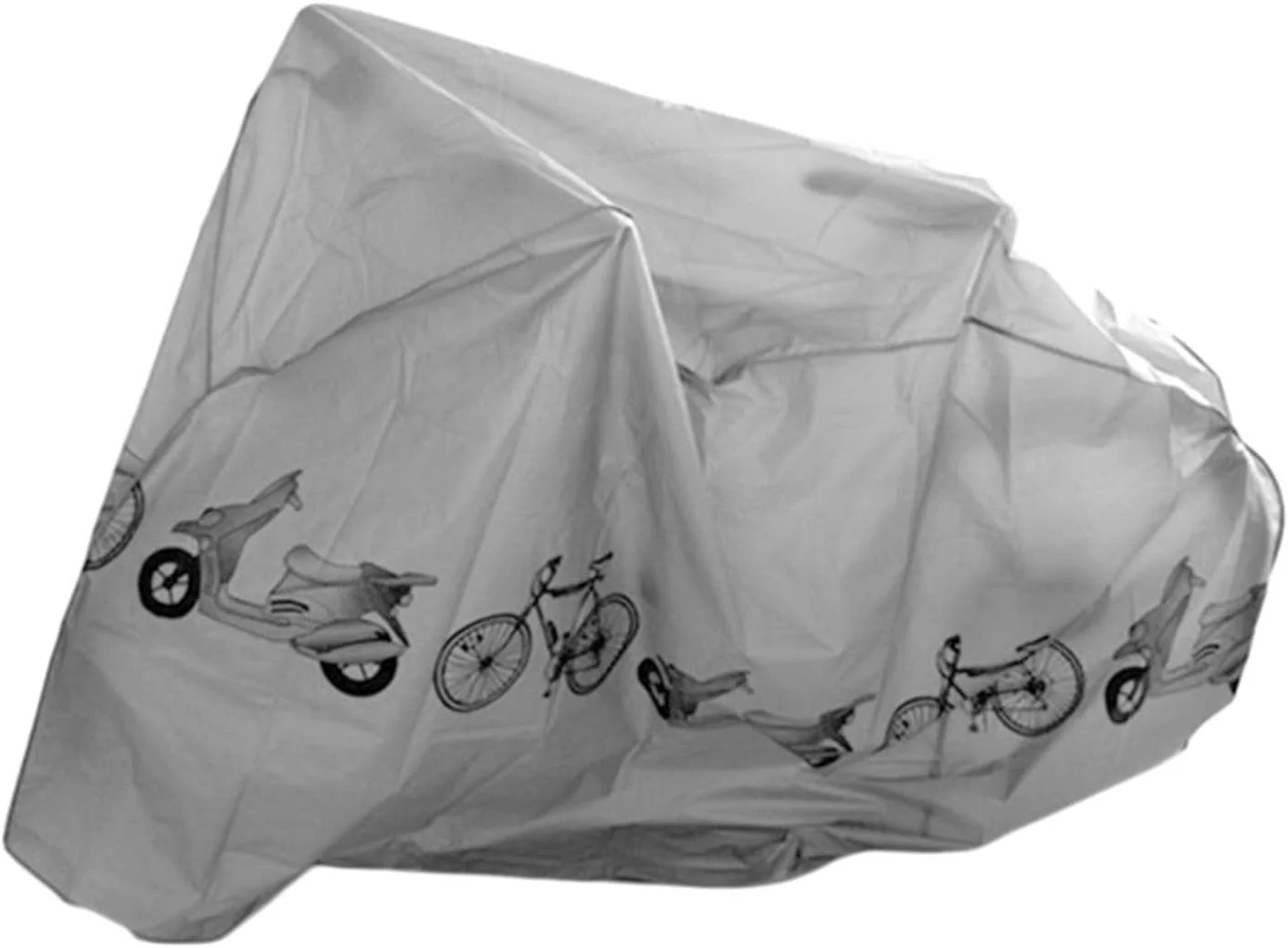 روکش دوچرخه اسکیدو مناسب تمام فصول - محافظ موتورسیکلت ضد آب 210x100 سانتی متر (خاکستری)