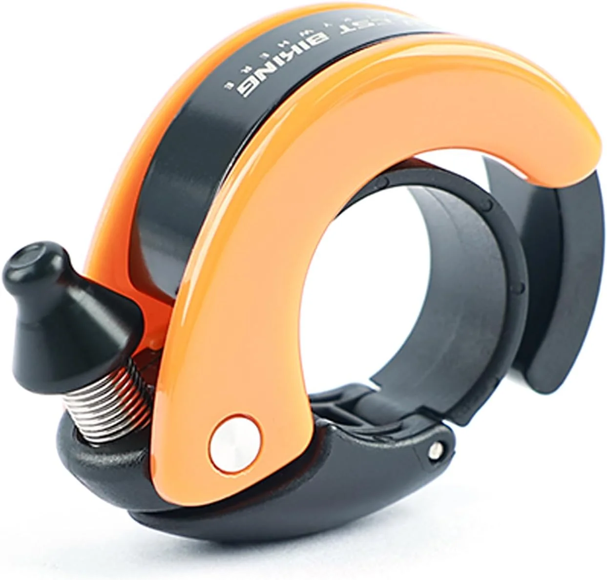 زنگ دوچرخه حلزونی پنهان، زنگ دوچرخه کوهستانی برای بزرگسالان یا کودکان، صدای واضح و بلند 100dB، دوچرخه کوهستانی، اسکوتر برقی، واکر - برای فرمان های 22.2 میلی متر / 0.78 اینچ