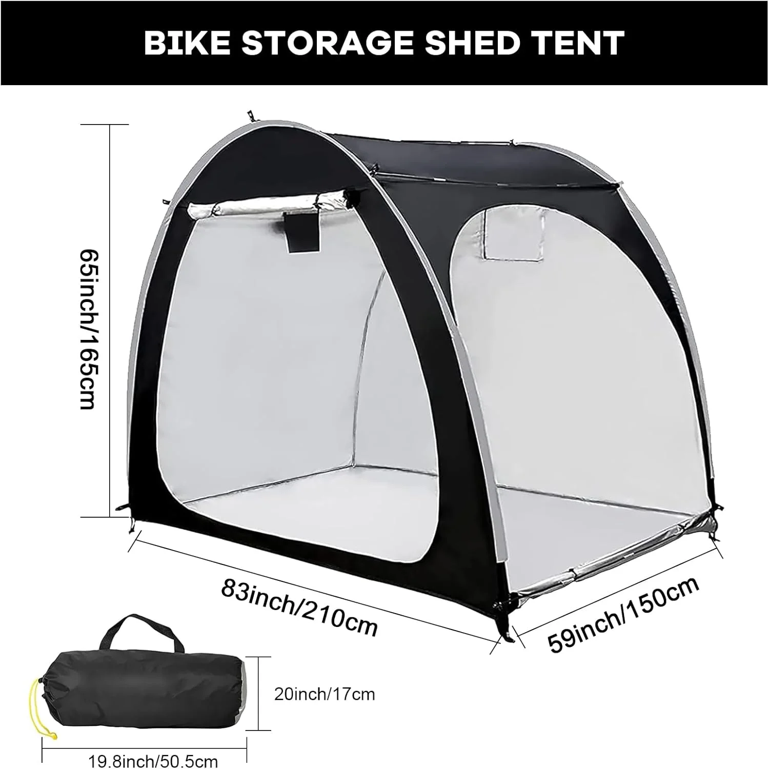 چادر سرپناه دوچرخه Beauenty - سرپناه دوچرخه قابل حمل در فضای باز با پارچه آکسفورد 211D با روکش نقره ای برای 3-4 دوچرخه، برای حیاط گاراژ کمپینگ در فضای باز (بزرگ) چادر سرپناه دوچرخه Beauenty - سرپناه دوچرخه قابل حمل در فضای باز با پارچه آکسفورد 211D با روکش نقره ای برای 3-4 دوچرخه، برای حیاط گاراژ کمپینگ در فضای باز (بزرگ)