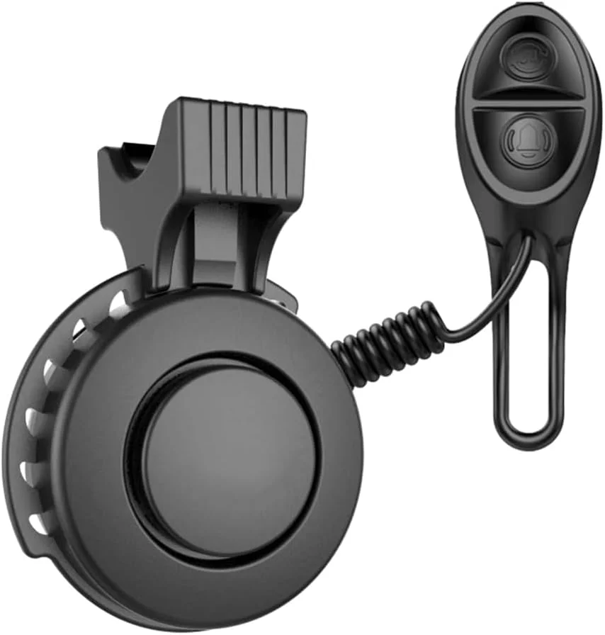 بوق برقی دوچرخه سارینی، زنگ برقی، زنگ فلزی 4 سیلابی قابل تنظیم، 110-120 دسی بل، رابط USB ضد آب، مناسب برای دوچرخه های کوهستانی، دوچرخه های جاده ای، دوچرخه ها (مشکی)