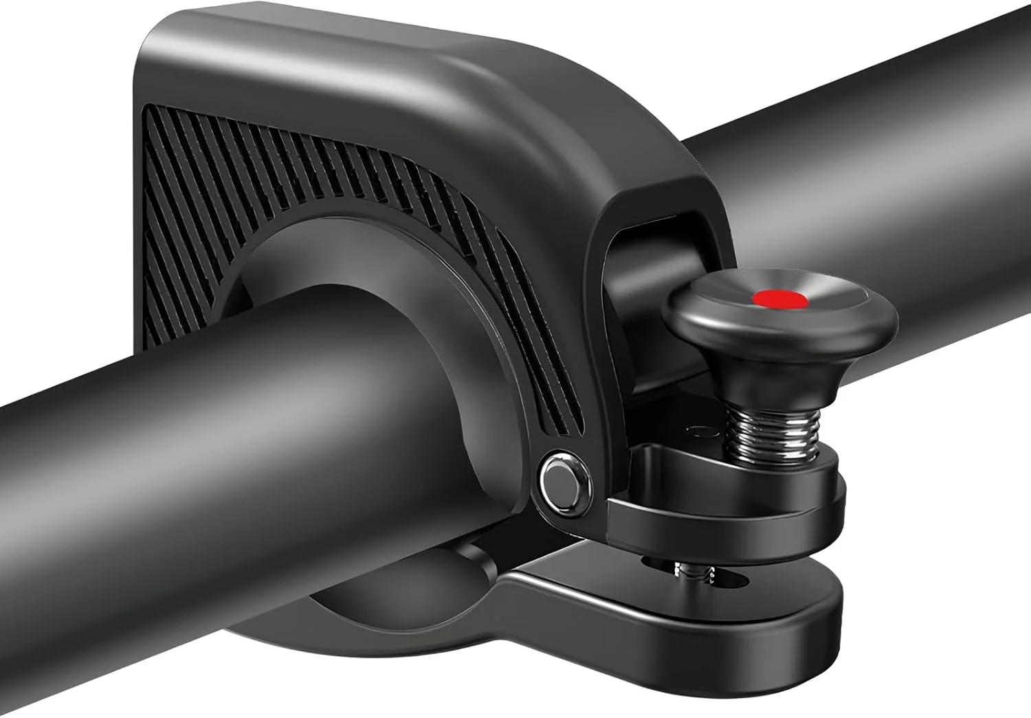 زنگ دوچرخه Qisan، بدنه پلاستیکی محکم و زنگ دوچرخه آلیاژ آلومینیوم با صدای واضح و بلند حداکثر 90 دسی بل، بوق دوچرخه مناسب برای فرمان 22.2-31.8 میلی متر برای دوچرخه کوهستانی و جاده ای - مشکی