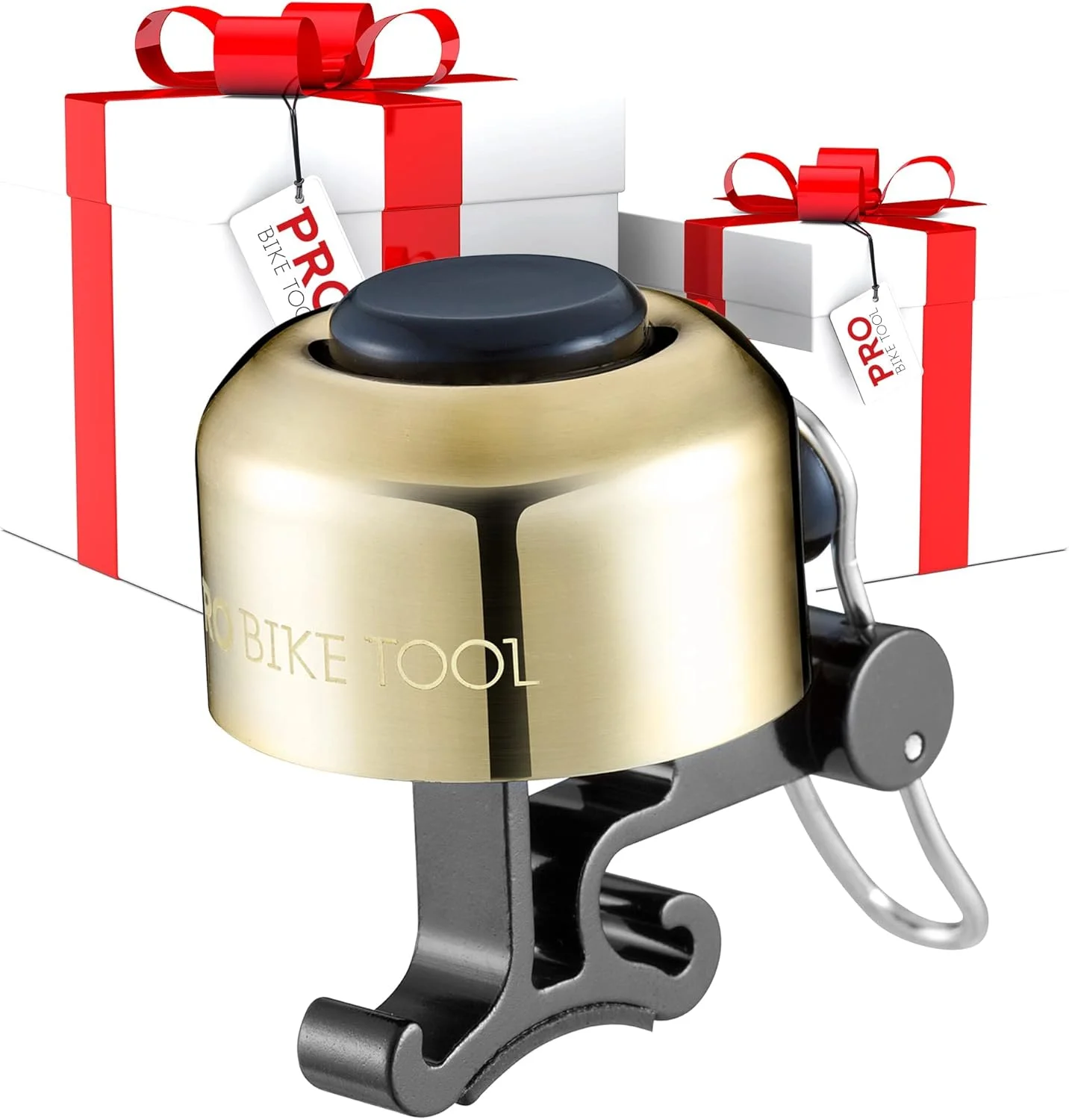 زنگ دوچرخه PRO BIKE TOOL برای فرمان - صدای زنگ واضح، شفاف و طولانی برای دوچرخه های بزرگسالان یا کودکان - دوچرخه های جاده ای، کوهستانی یا ساحلی