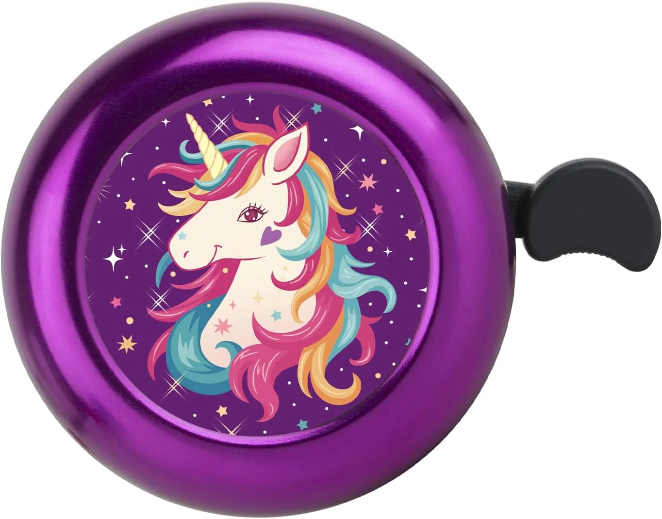 زنگ دوچرخه تک شاخ برای کودکان دختر و پسر، زنگ دوچرخه با اندازه قابل تنظیم، لوازم جانبی دوچرخه برای بزرگسالان، زنان و مردان، صدای واضح