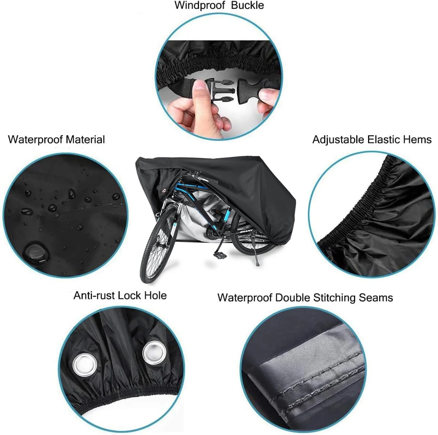 روکش دوچرخه ضد آب Nyganmelloz، روکش ممتاز آکسفورد با سوراخ قفل، محافظت در برابر آفتاب، باران، برف و گرد و غبار برای دوچرخه های کوهستانی، جاده ای، برقی و هیبریدی، مناسب برای نگهداری در فضای باز روکش دوچرخه ضد آب Nyganmelloz، روکش ممتاز آکسفورد با سوراخ قفل، محافظت در برابر آفتاب، باران، برف و گرد و غبار برای دوچرخه های کوهستانی، جاده ای، برقی و هیبریدی، مناسب برای نگهداری در فضای باز