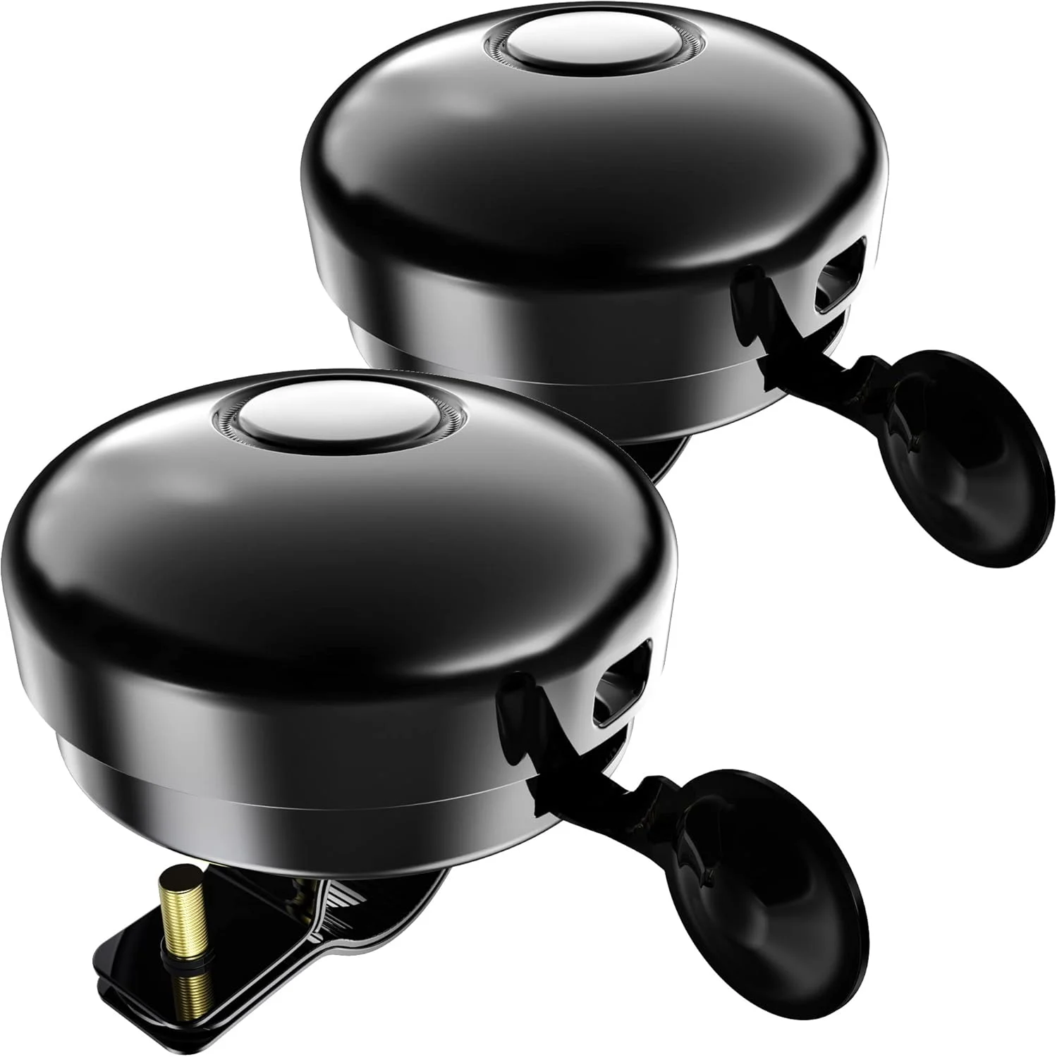 زنگ دوچرخه پیس‌ارث، بسته 2 عددی، تمام فلزی، زنگ دوچرخه کلاسیک، صدای بلند، واضح و شفاف، زنگ دوچرخه برای بزرگسالان و کودکان، چپ و راست