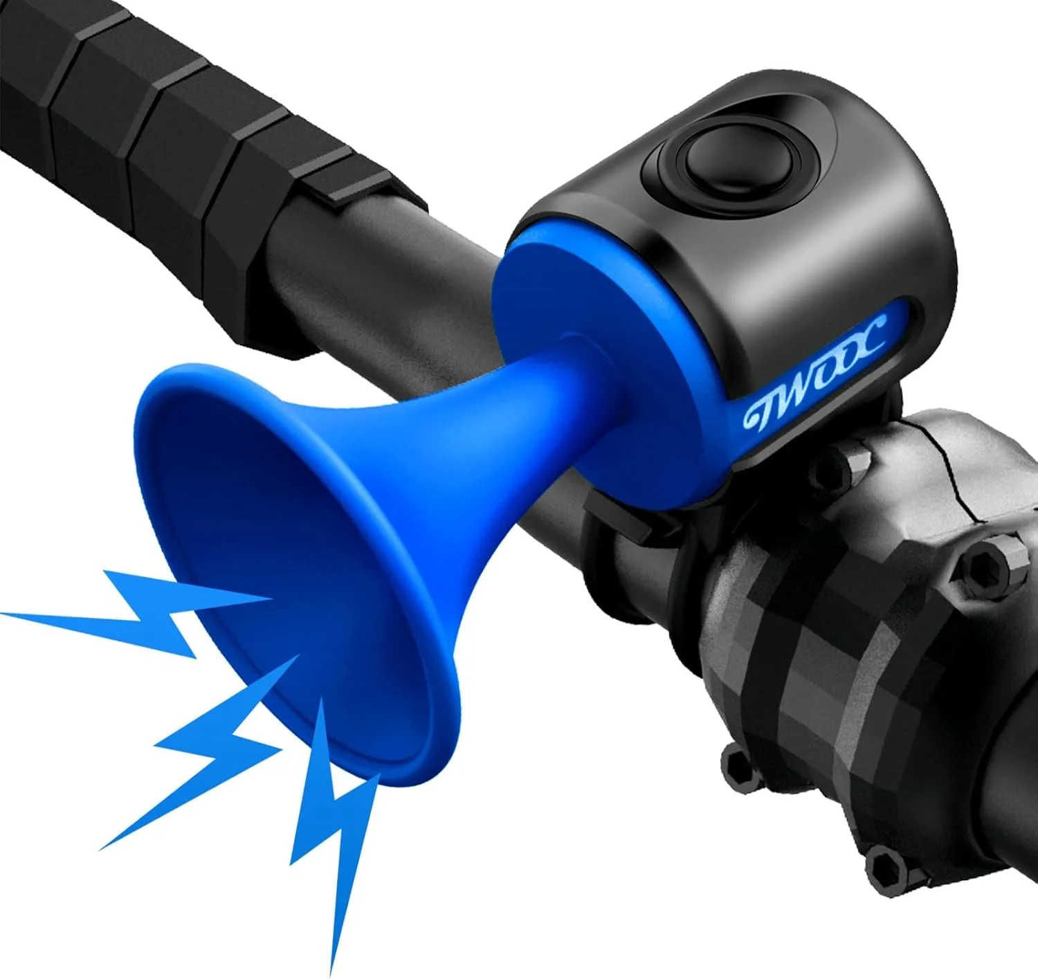 بوق دوچرخه، زنگ دوچرخه 120dB ضد آب IPX4 با بوق الکتریکی 300mAh برای دوچرخه کوهستانی/جاده/اسکوتر بزرگسالان و کودکان