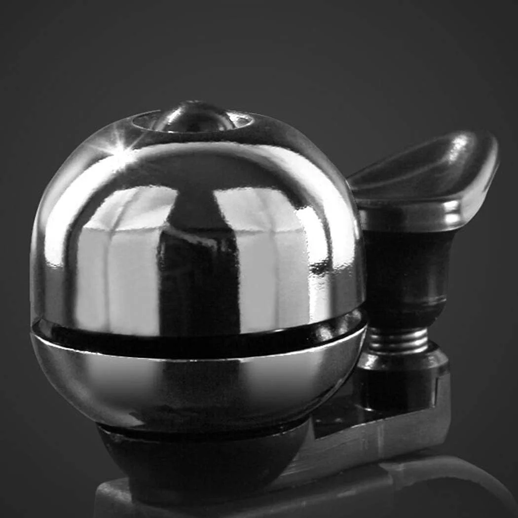 زنگ فرمان برای دوچرخه، سه چرخه | زنگ بوق بلند استیل ضد زنگ | لوازم جانبی سبک و قابل حمل | زنگ مشکی با گیره قابل تنظیم