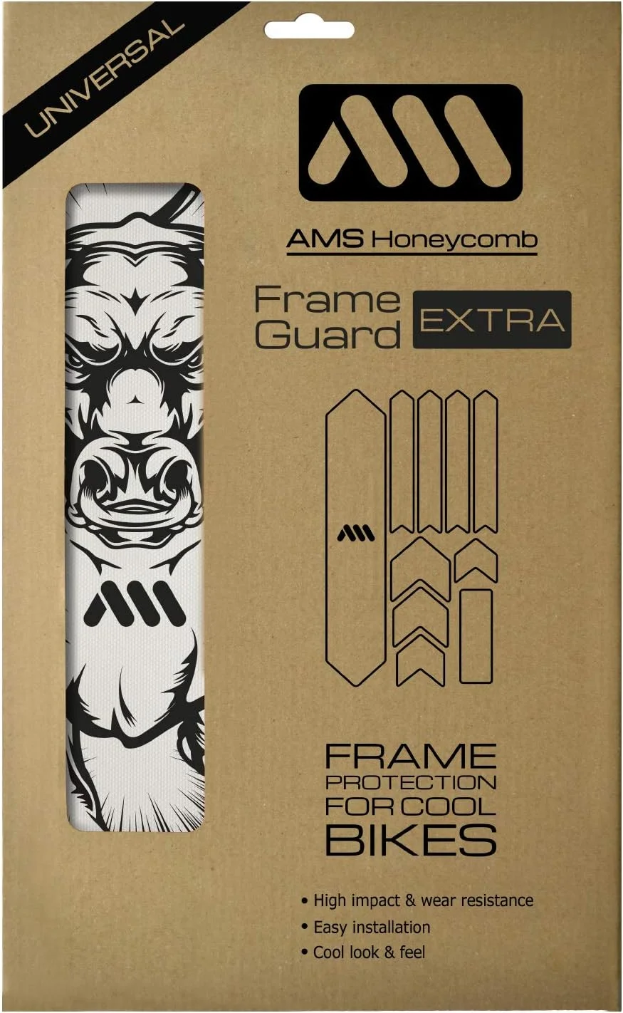 محافظ بدنه دوچرخه AMS مدل High Impact Extra Semi-transparent - محافظت از دوچرخه شما در برابر خط و خش