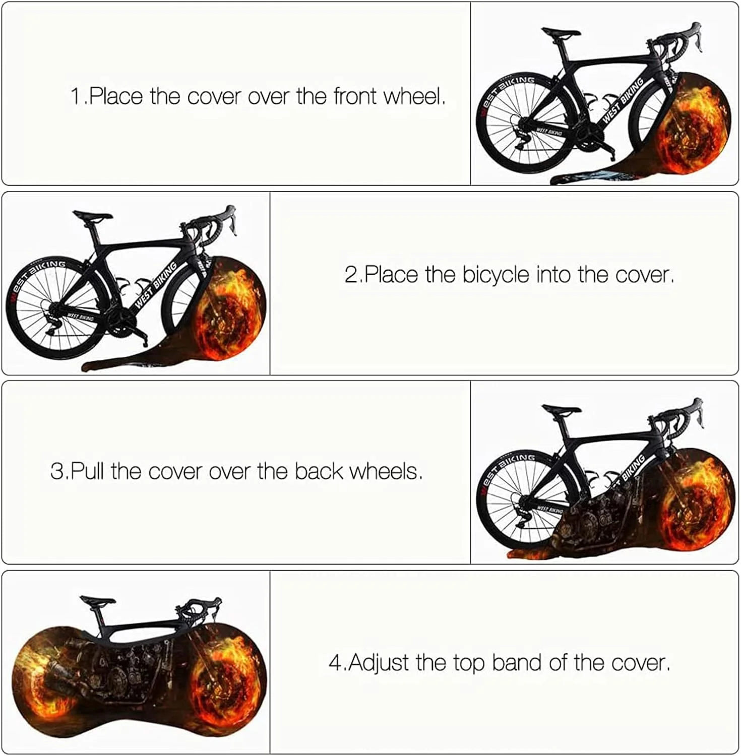 روکش نگهداری دوچرخه ELECDON، روکش دوچرخه کوهستان، روکش نگهداری دوچرخه، زنجیر چرخ شلوار، کیف نگهداری دوچرخه کوهستان ضد گرد و غبار روکش نگهداری دوچرخه ELECDON، روکش دوچرخه کوهستان، روکش نگهداری دوچرخه، زنجیر چرخ شلوار، کیف نگهداری دوچرخه کوهستان ضد گرد و غبار