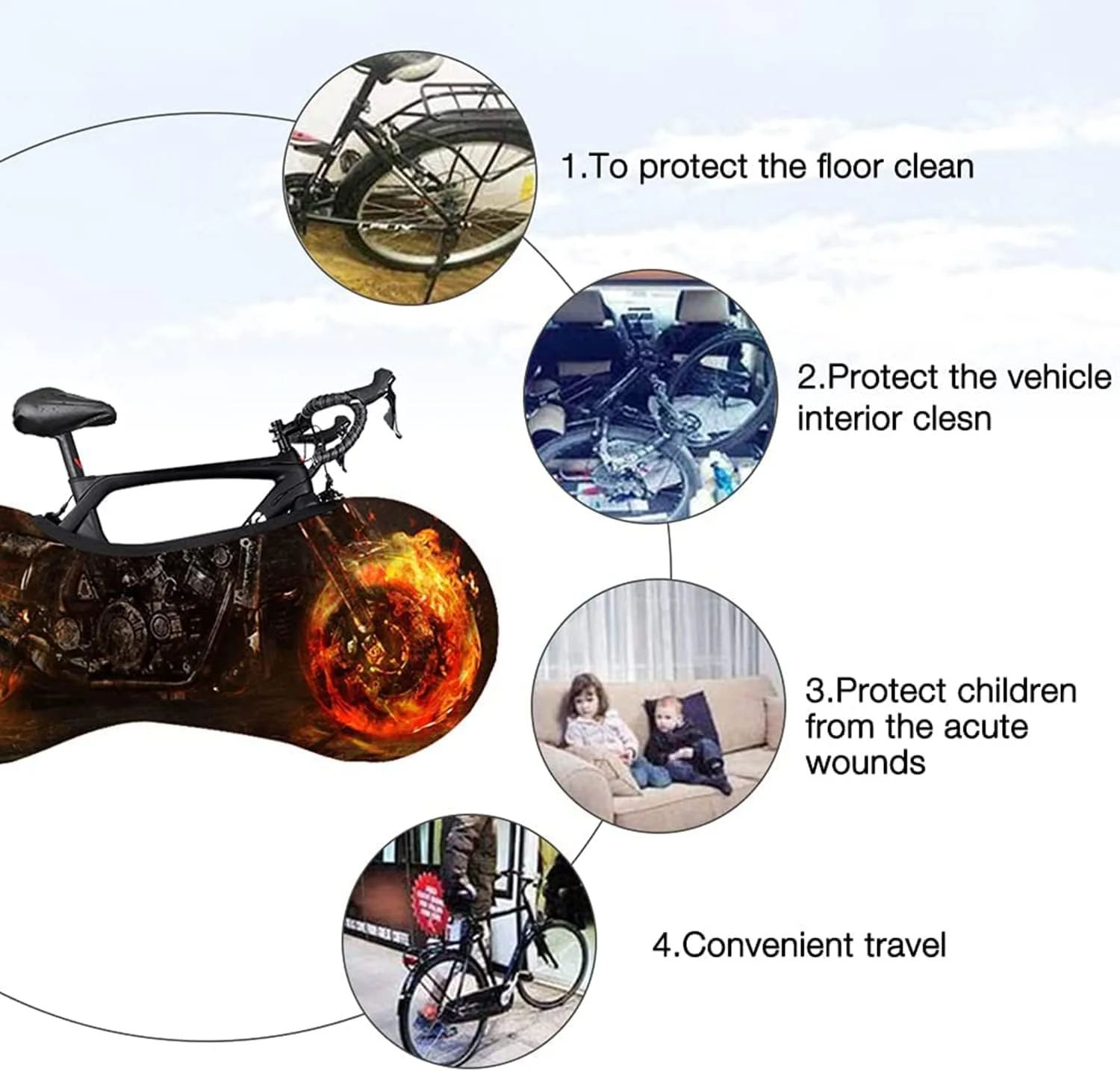 روکش نگهداری دوچرخه ELECDON، روکش دوچرخه کوهستان، روکش نگهداری دوچرخه، زنجیر چرخ شلوار، کیف نگهداری دوچرخه کوهستان ضد گرد و غبار روکش نگهداری دوچرخه ELECDON، روکش دوچرخه کوهستان، روکش نگهداری دوچرخه، زنجیر چرخ شلوار، کیف نگهداری دوچرخه کوهستان ضد گرد و غبار