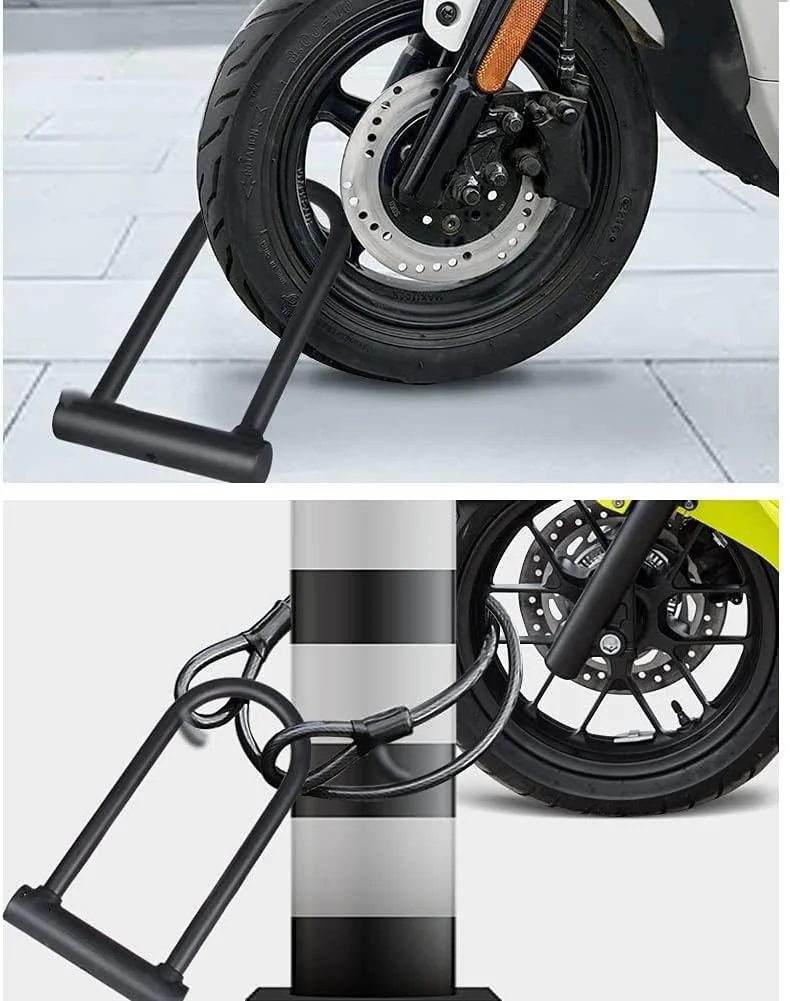 قفل U ترکیبی برای دوچرخه های بزرگ با کلید، قفل U دوچرخه 16 میلی متری با کابل انعطاف پذیر 1.2 متری و براکت نصب، قفل U دوچرخه برای دوچرخه برقی، دوچرخه کوهستانی، دوچرخه جاده قفل U ترکیبی برای دوچرخه های بزرگ با کلید، قفل U دوچرخه 16 میلی متری با کابل انعطاف پذیر 1.2 متری و براکت نصب، قفل U دوچرخه برای دوچرخه برقی، دوچرخه کوهستانی، دوچرخه جاده