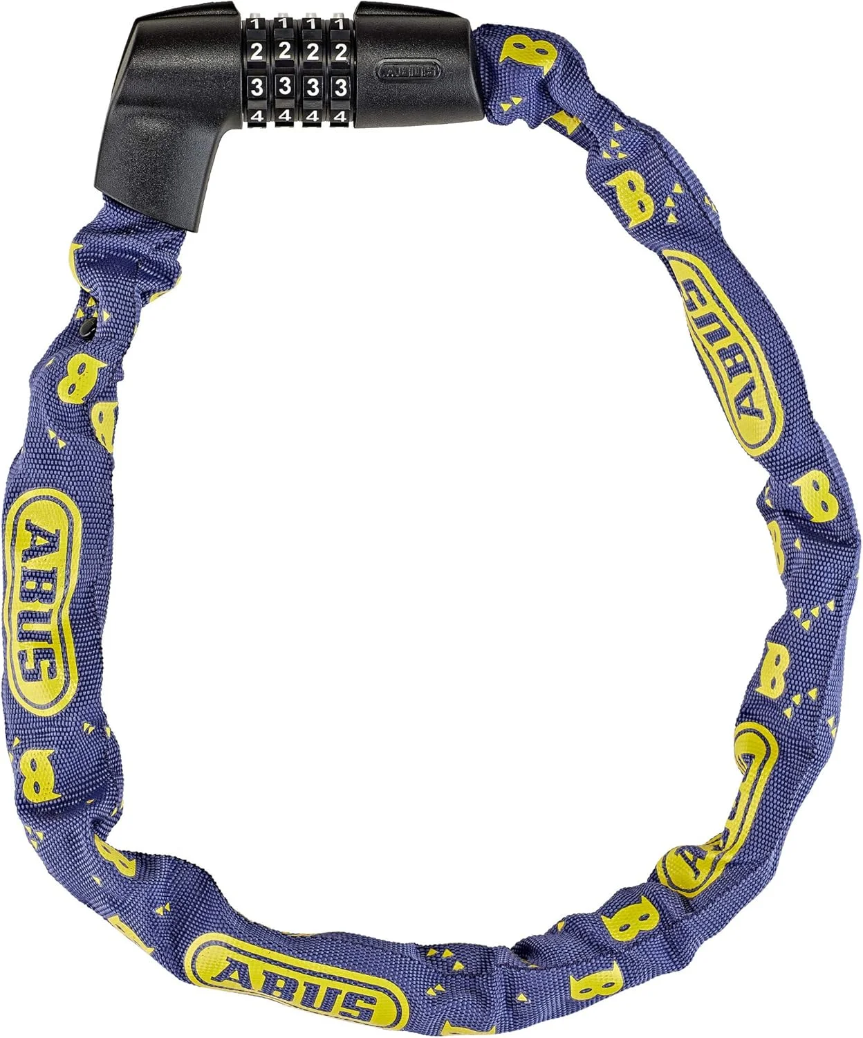 قفل زنجیری ABUS Tresor 1385 - قفل ترکیبی فولادی سخت کاری شده - زنجیر مربعی ضخیم 7 میلی متری