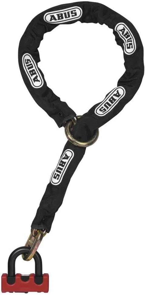 قفل زنجیری ترکیبی ABUS - Granit Power XS 67/105HB50 + 10KS120 حلقه مشکی - قفل موتورسیکلت با سطح امنیت ABUS 16 - قرمز