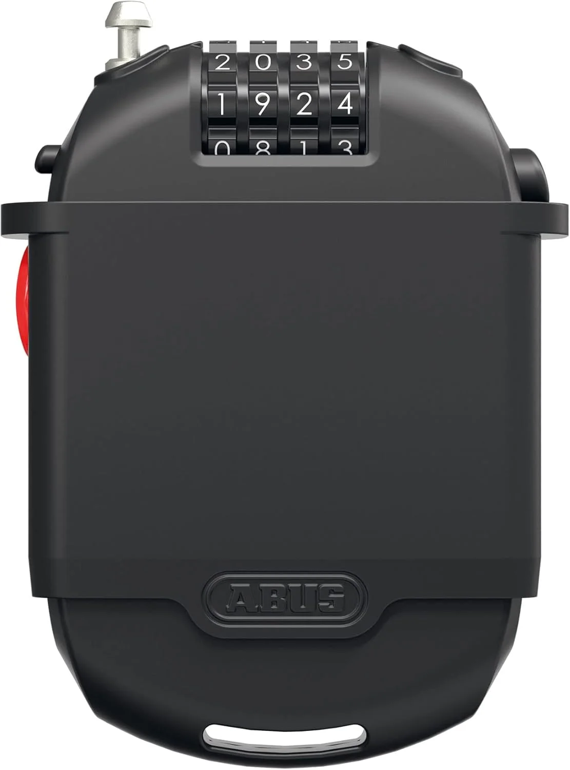 قفل مخصوص ABUS مدل Combiflex 2503/120 به همراه بست UCH 2503، مناسب برای قفل کردن چمدان، اسکی، کلاه ایمنی، کابل فولادی 120 سانتی متری، دارای رمز عددی، مشکی