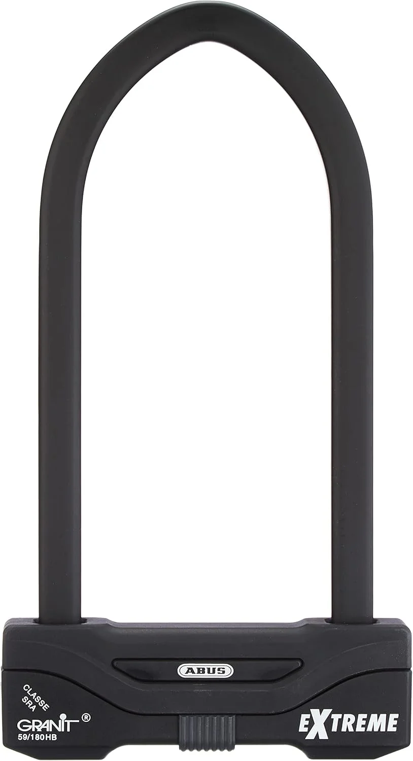 قفل یو شکل ABUS Granit Extreme 59 - قفل موتورسیکلت و دوچرخه با سیلندر XPlus - بالاترین سطح امنیتی ABUS سطح 20 - ارتفاع حلقه 260 میلی متر قفل یو شکل ABUS Granit Extreme 59 - قفل موتورسیکلت و دوچرخه با سیلندر XPlus - بالاترین سطح امنیتی ABUS سطح 20 - ارتفاع حلقه 260 میلی متر