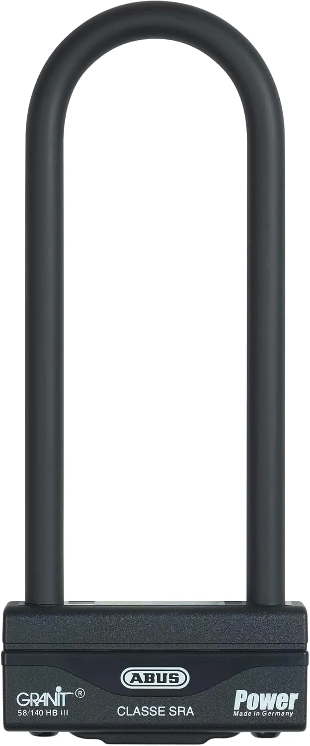 قفل U شکل ABUS Granit Power 58/140HBIII - قفل موتورسیکلت قوی با قفل دوبل - سطح امنیت ABUS 18 - ارتفاع حلقه 100 میلی متر قفل U شکل ABUS Granit Power 58/140HBIII - قفل موتورسیکلت قوی با قفل دوبل - سطح امنیت ABUS 18 - ارتفاع حلقه 100 میلی متر