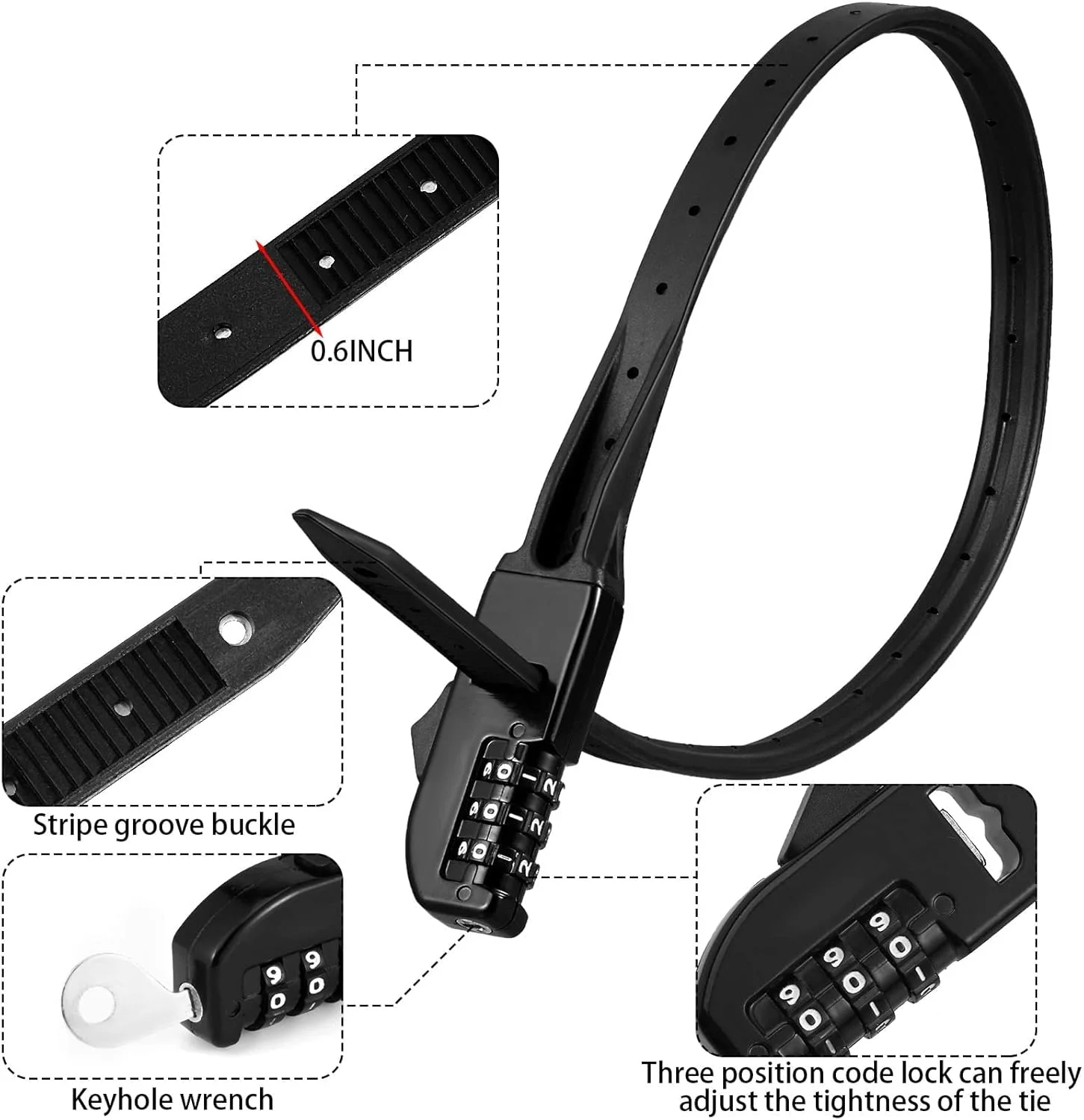 قفل دوچرخه کمربندی KASTWAVE، قفل ترکیبی چند منظوره 2 عددی، قفل کمربندی امنیتی زره پوش و قفل دوچرخه، قفل سبک وزن دوچرخه قفل اسکوتر برای توقف های سریع درب استفاده در فضای باز (مشکی) قفل دوچرخه کمربندی KASTWAVE، قفل ترکیبی چند منظوره 2 عددی، قفل کمربندی امنیتی زره پوش و قفل دوچرخه، قفل سبک وزن دوچرخه قفل اسکوتر برای توقف های سریع درب استفاده در فضای باز (مشکی)