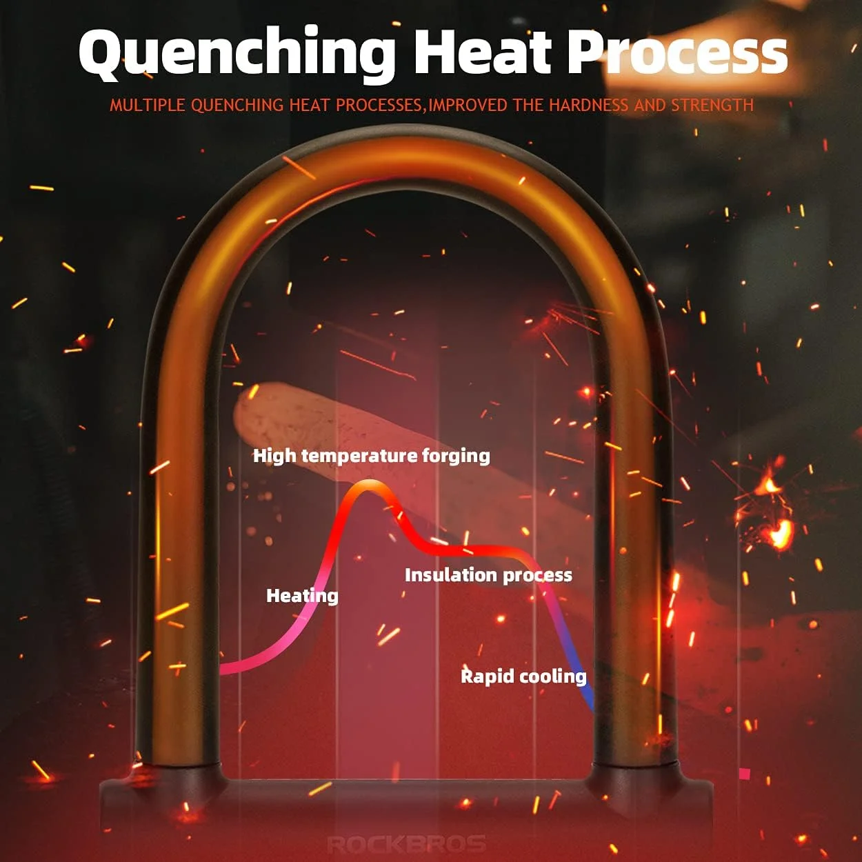 قفل U دوچرخه ROCKBROS با کابل، قفل سنگین دوچرخه، قفل U شکل 21 میلی متری، کابل 1.2 متری، پایه نصب، قفل ترکیبی اسکوتر موتورسیکلت، 3 کلید ضد سرقت - قرمز قفل U دوچرخه ROCKBROS با کابل، قفل سنگین دوچرخه، قفل U شکل 21 میلی متری، کابل 1.2 متری، پایه نصب، قفل ترکیبی اسکوتر موتورسیکلت، 3 کلید ضد سرقت - قرمز