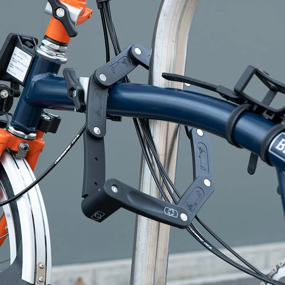 قفل تاشو فشرده آکسفورد LinkLock CL. قفل امنیتی دوچرخه، مشکی، 720 میلی متر قفل تاشو فشرده آکسفورد LinkLock CL. قفل امنیتی دوچرخه، مشکی، 720 میلی متر