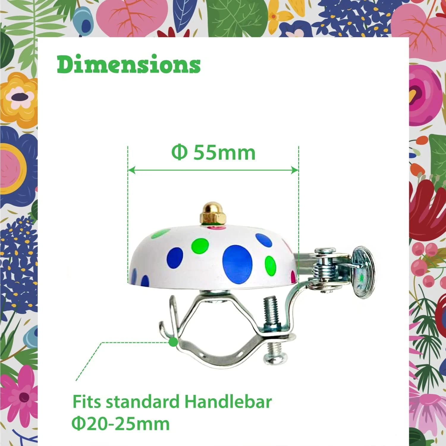 زنگ دوچرخه ONIPAX، زنگ های دوچرخه کلاسیک با صدای بلند و واضح برای دوچرخه های کروز و ساحلی، مناسب بانوان