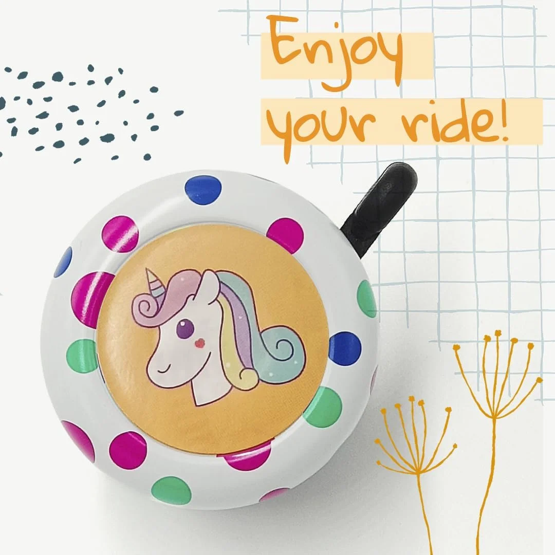 زنگ دوچرخه ONIPAX با صدای بلند طرح خرس قطبی، خرگوش، دایناسور، کارتونی زیبا برای بزرگسالان یا کودکان پسران دختران دوچرخه/دوچرخه کودکان نوپا/اسکوتر