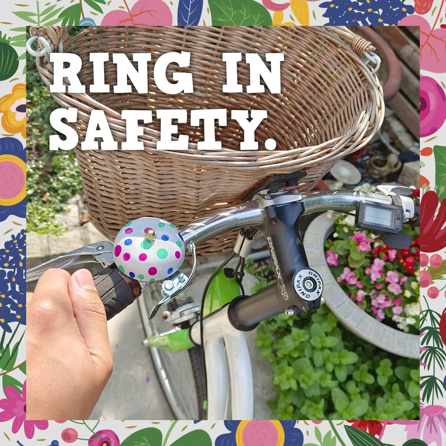 زنگ دوچرخه ONIPAX، زنگ های دوچرخه کلاسیک با صدای بلند و واضح برای دوچرخه های کروز و ساحلی، مناسب بانوان