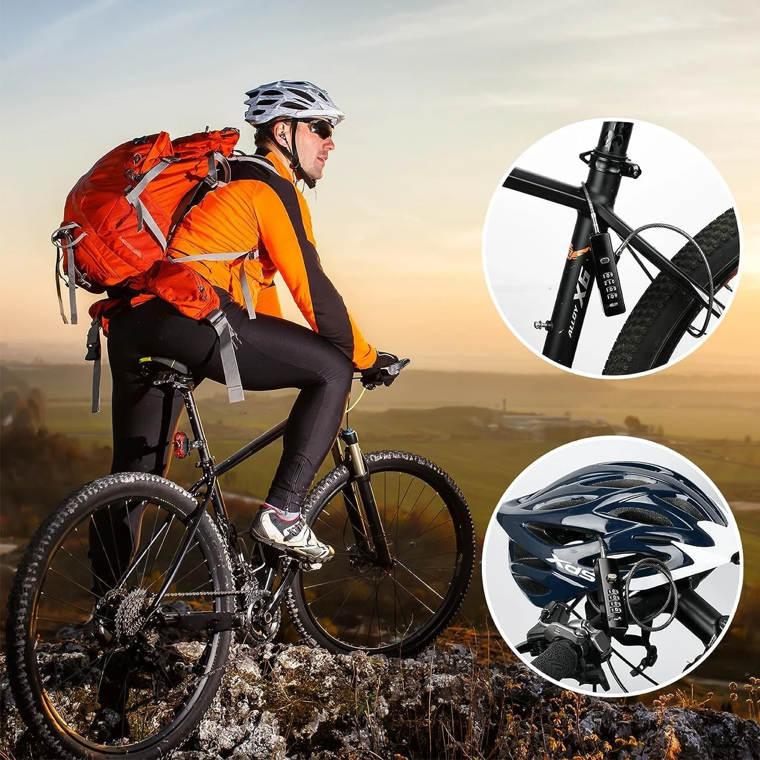 قفل کابلی NALACAL با رمز عبور، طناب کابلی فولادی قفل رمزدار 4 رقمی با 3 کابل برای دوچرخه، کمدهای قفل دار، کابینت های پرونده، کمد لباس، حصارهای کوچک و درب یخچال (مشکی) قفل کابلی NALACAL با رمز عبور، طناب کابلی فولادی قفل رمزدار 4 رقمی با 3 کابل برای دوچرخه، کمدهای قفل دار، کابینت های پرونده، کمد لباس، حصارهای کوچک و درب یخچال (مشکی)