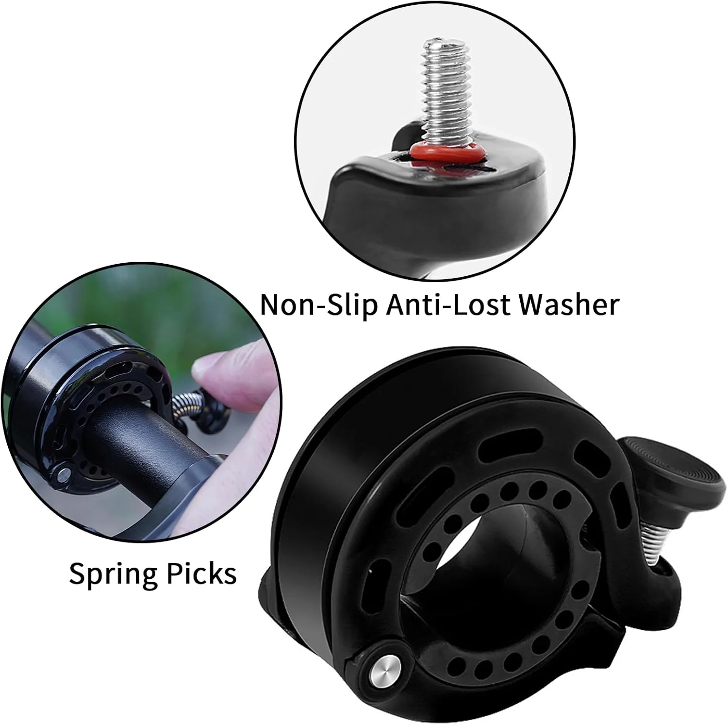 زنگ دوچرخه، زنگ دوچرخه آلیاژ آلومینیومی برای بزرگسالان حداکثر 110 DB مناسب برای فرمان 22.2-31.8 میلی متر، زنگ دوچرخه ضد آب و ضد زنگ با صدای بلند و واضح برای دوچرخه های کوهستانی، جاده ای و اسکوتر زنگ دوچرخه، زنگ دوچرخه آلیاژ آلومینیومی برای بزرگسالان حداکثر 110 DB مناسب برای فرمان 22.2-31.8 میلی متر، زنگ دوچرخه ضد آب و ضد زنگ با صدای بلند و واضح برای دوچرخه های کوهستانی، جاده ای و اسکوتر