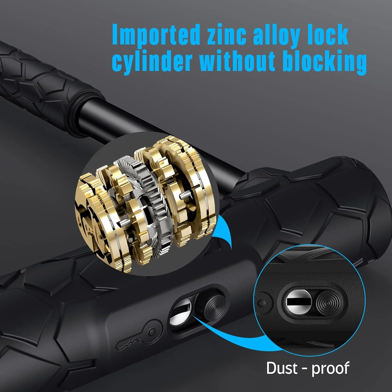 قفل U شکل دوچرخه فوق العاده قوی - مقاوم در برابر برش 12 تن، قفل U شکل 20 میلی متری ضد سرقت با روکش سیلیکونی، سوراخ کلید با پوشش کشویی، کابل فولادی 4 فوتی با براکت نصب و 3 کلید (بلند) قفل U شکل دوچرخه فوق العاده قوی - مقاوم در برابر برش 12 تن، قفل U شکل 20 میلی متری ضد سرقت با روکش سیلیکونی، سوراخ کلید با پوشش کشویی، کابل فولادی 4 فوتی با براکت نصب و 3 کلید (بلند)