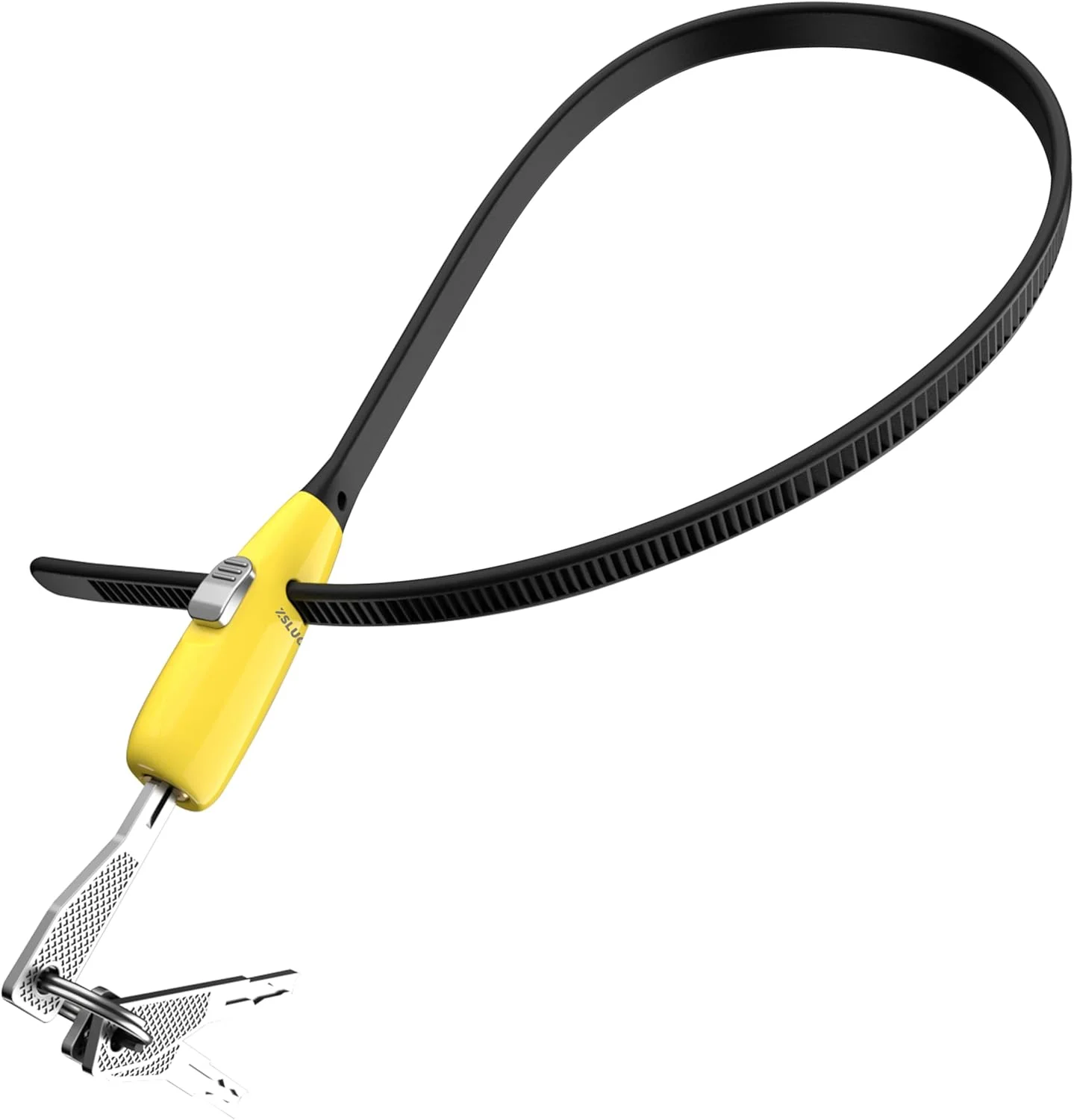 قفل کمربندی با 3 کلید 20 اینچی - (1 ست، زرد) قفل کابل استیل ضد زنگ مناسب برای همه نوع آب و هوا برای دوچرخه، دروازه، کالسکه، چمدان، یخچال و نرده