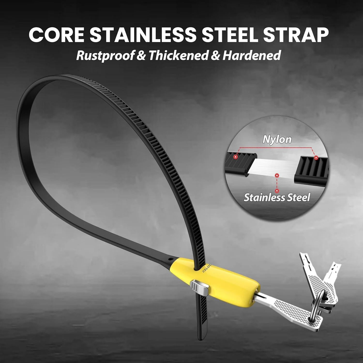 قفل کمربندی با 3 کلید 20 اینچی - (1 ست، زرد) قفل کابل استیل ضد زنگ مناسب برای همه نوع آب و هوا برای دوچرخه، دروازه، کالسکه، چمدان، یخچال و نرده قفل کمربندی با 3 کلید 20 اینچی - (1 ست، زرد) قفل کابل استیل ضد زنگ مناسب برای همه نوع آب و هوا برای دوچرخه، دروازه، کالسکه، چمدان، یخچال و نرده