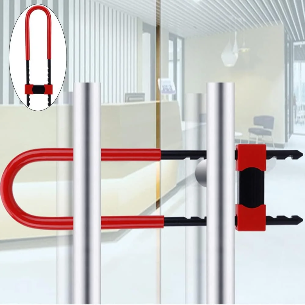 قفل U دوچرخه وانلیان - قفل ترکیبی U شکل - قفل بلند - با حلقه قابل تنظیم - مناسب برای دوچرخه، دوچرخه برقی، دوچرخه کوهستانی، درب شیشه ای