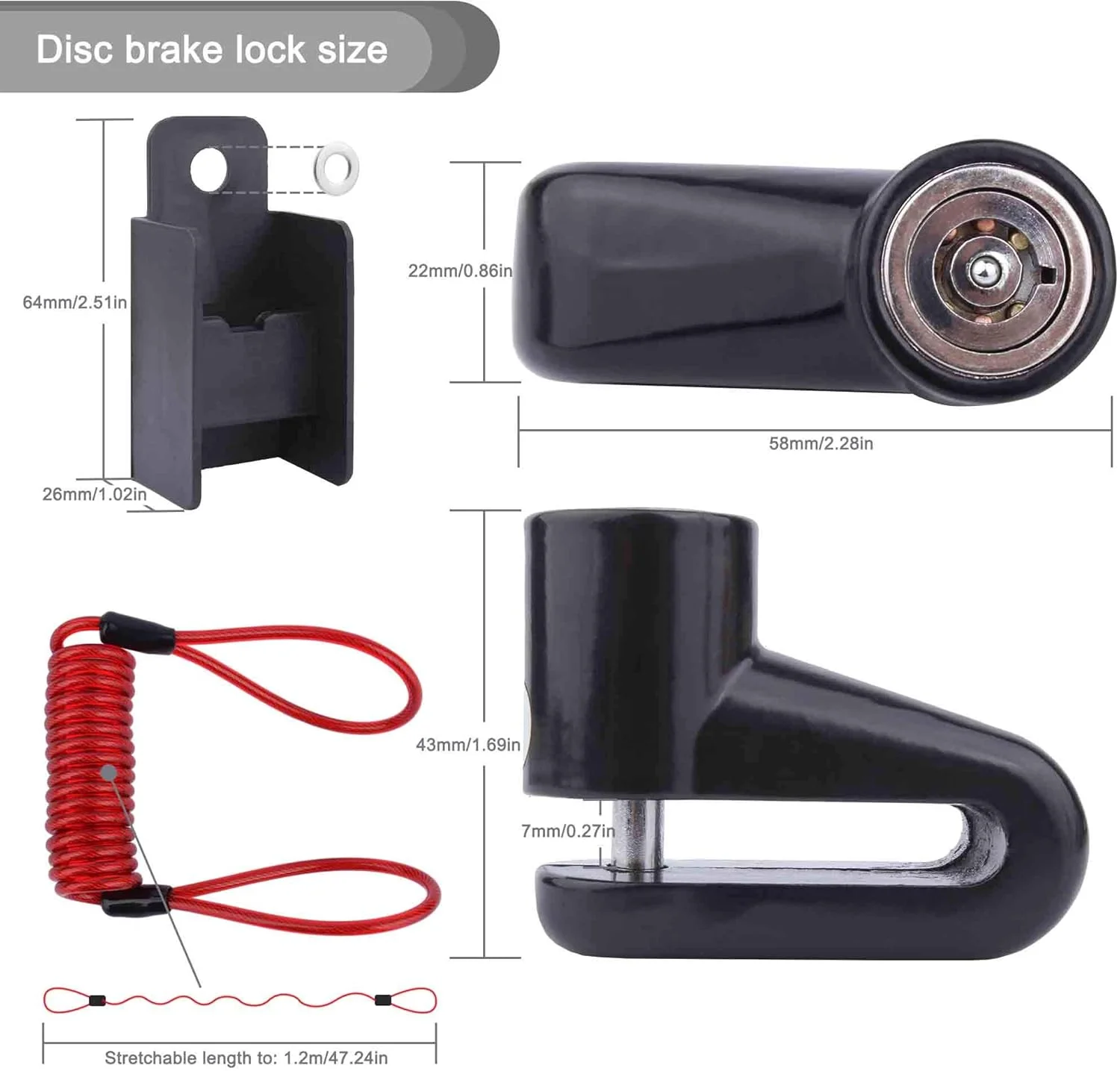 قفل سیم فولادی ضد سرقت TOMALL SKEIDO به همراه طناب یادآوری برای شیائومی Mijia M365/M365 Pro (مشکی) قفل سیم فولادی ضد سرقت TOMALL SKEIDO به همراه طناب یادآوری برای شیائومی Mijia M365/M365 Pro (مشکی)