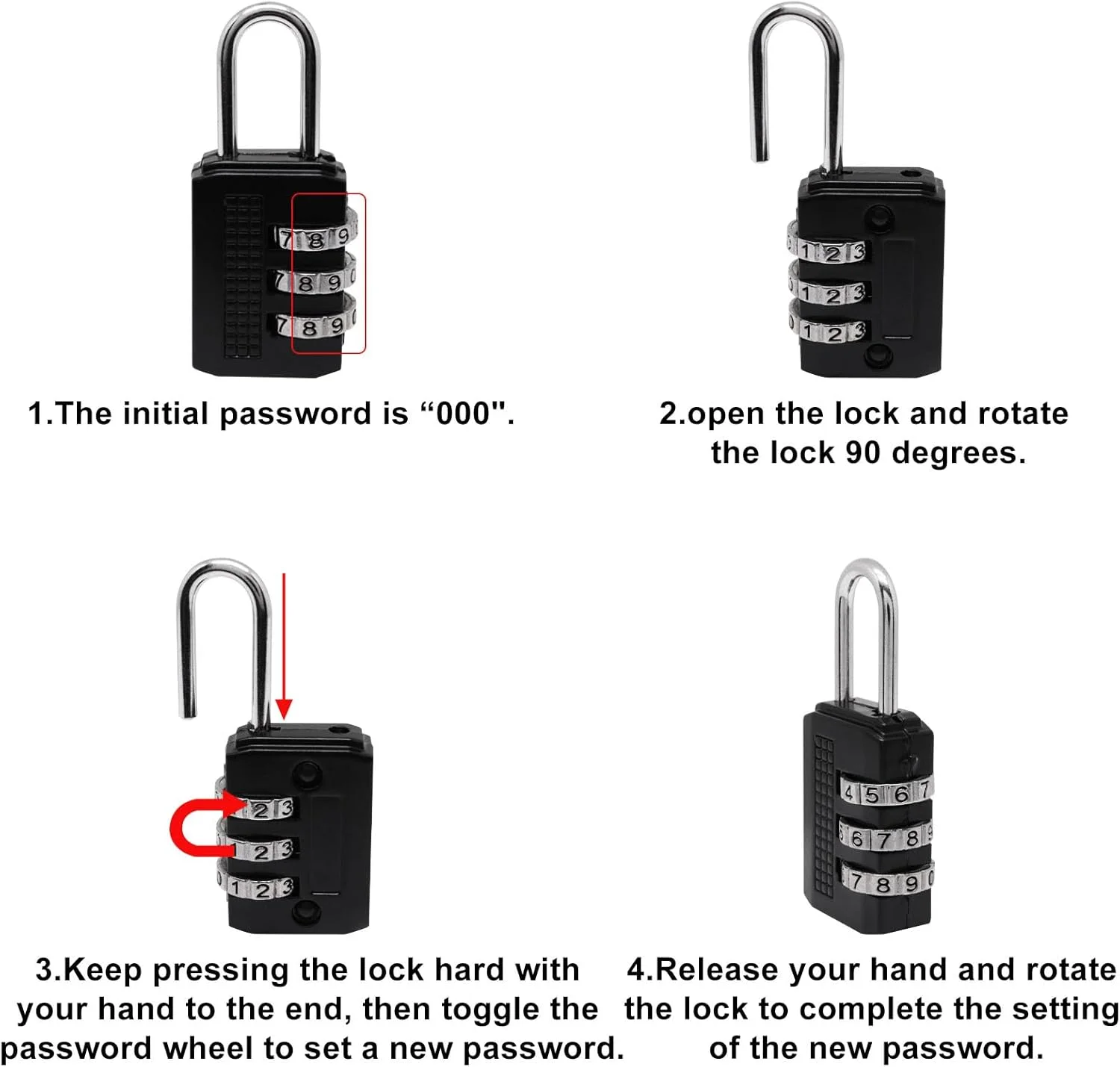 قفل کابلی SYDIEN با دو حلقه، طول 2 متر، کابل امنیتی مشکی با قفل، کابل های فولادی بافته شده 2.5 میلی متری روکش دار برای چمدان، فضای باز، بند رخت (2 عدد) قفل کابلی SYDIEN با دو حلقه، طول 2 متر، کابل امنیتی مشکی با قفل، کابل های فولادی بافته شده 2.5 میلی متری روکش دار برای چمدان، فضای باز، بند رخت (2 عدد)