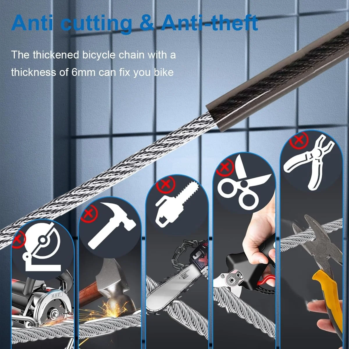 قفل کابلی با 2 کلید، قفل دوچرخه با سطح ایمنی بالا، قفل کابلی دوچرخه مقاوم در برابر سرقت برای اسکوتر، دوچرخه، کالسکه، تجهیزات ورزشی (مشکی) قفل کابلی با 2 کلید، قفل دوچرخه با سطح ایمنی بالا، قفل کابلی دوچرخه مقاوم در برابر سرقت برای اسکوتر، دوچرخه، کالسکه، تجهیزات ورزشی (مشکی)