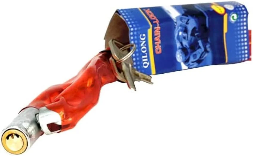 قفل زنجیری ضد سرقت دوچرخه با 2 کلید | قفل دوچرخه بچه گانه | قفل دوچرخه | کابل قفل دوچرخه برای اسکوتر و دوچرخه - رنگ های متنوع