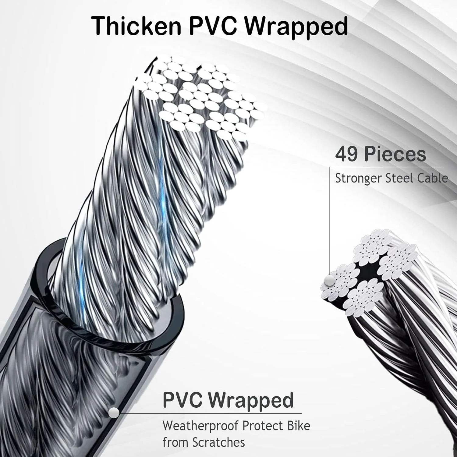 قفل دوچرخه کابلی ترکیبی 4 رقمی قابل تنظیم مجدد، ضد سرقت، مقاوم در برابر برش، بادوام، مناسب برای دوچرخه های شهری و دوچرخه سواری در فضای باز (مشکی) قفل دوچرخه کابلی ترکیبی 4 رقمی قابل تنظیم مجدد، ضد سرقت، مقاوم در برابر برش، بادوام، مناسب برای دوچرخه های شهری و دوچرخه سواری در فضای باز (مشکی)